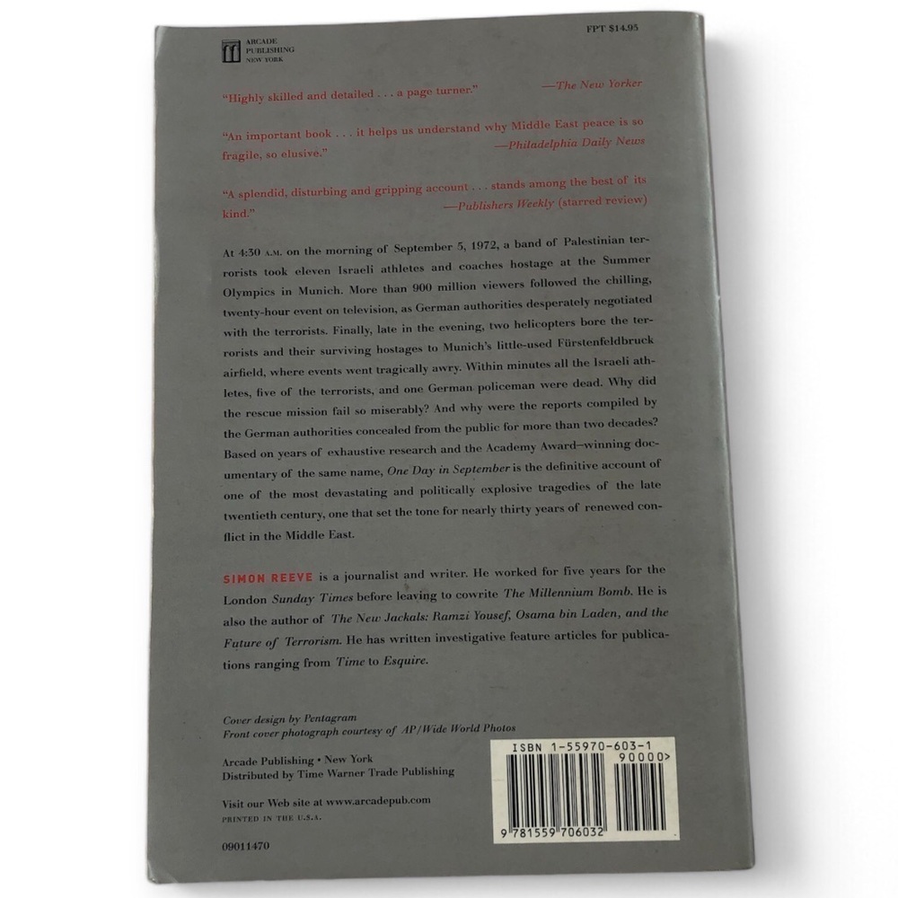 One Day In September paperback - Picture 2 of 2